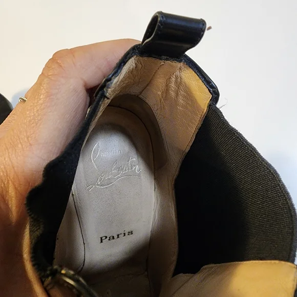 Christian Louboutin Bang Bang Eden ankle boots in black leather Size 37 - Picture 11 of 14